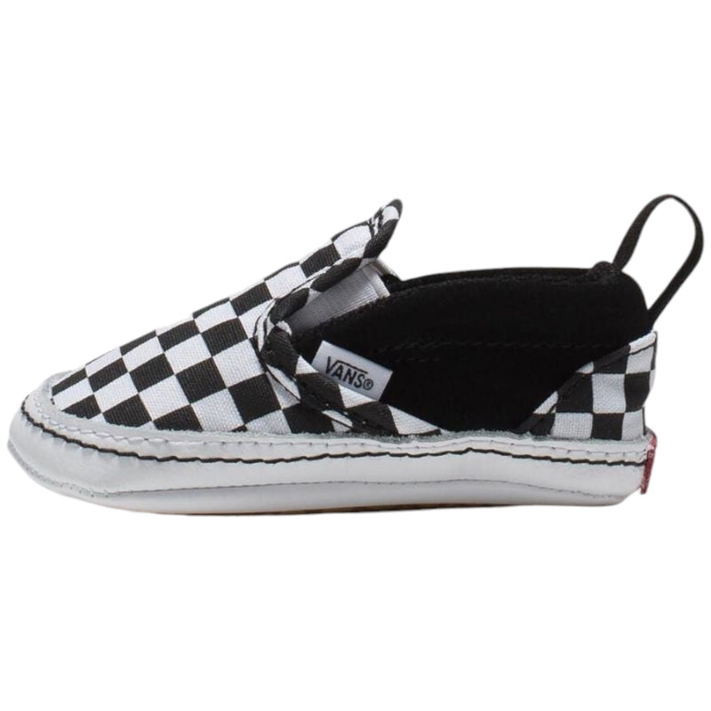 Vans Infant Slip-On V Crib Checkerboard Black/ True White Shoes