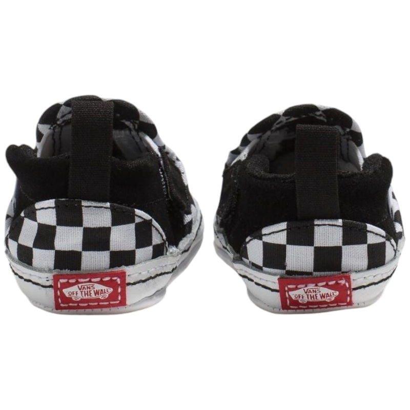 Vans Infant Slip-On V Crib Checkerboard Black/ True White Shoes