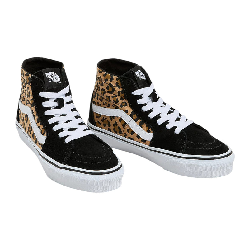 Mens Vans Sk8-Hi Tapered Leopard Shoes Animalier Black