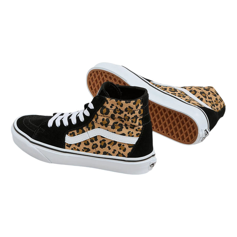 Mens Vans Sk8-Hi Tapered Leopard Shoes Animalier Black