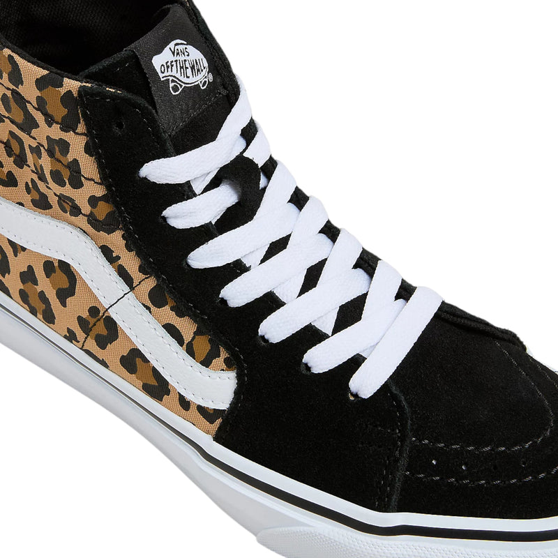 Mens Vans Sk8-Hi Tapered Leopard Shoes Animalier Black