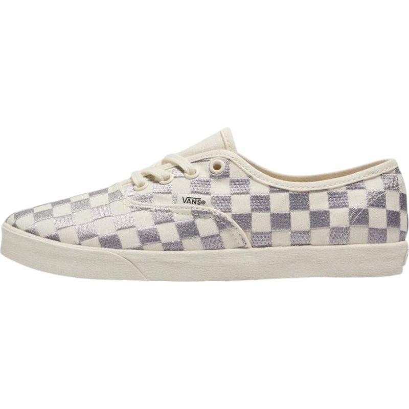 Mens Vans Authentic LowPro Shoes Embroidered Check Lunar Rock