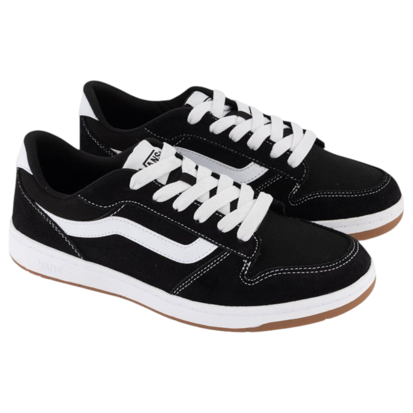 Mens Vans Ryland LS Shoes Suede/Canvas Black/White