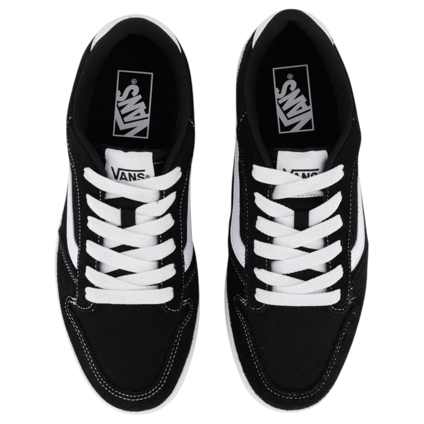 Mens Vans Ryland LS Shoes Suede/Canvas Black/White