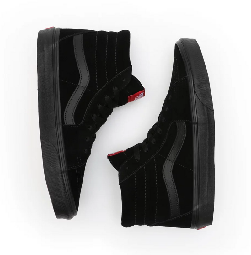 Mens Vans Sk8-Hi High Top Skate Shoes Black/Black