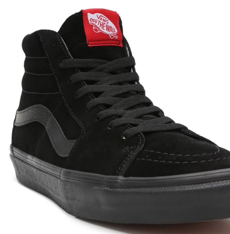 Mens Vans Sk8-Hi High Top Skate Shoes Black/Black