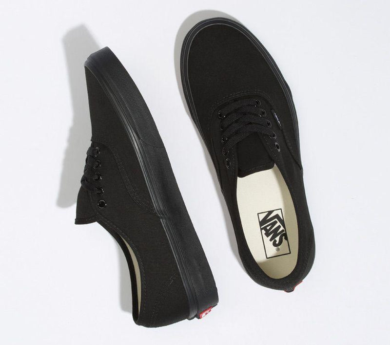 Mens Vans Authentic Comfy Skate Shoes Black/Black