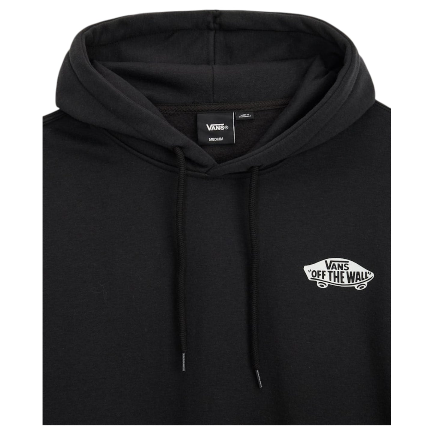 Mens Vans Double Standard Pullover Hoodie Black/White