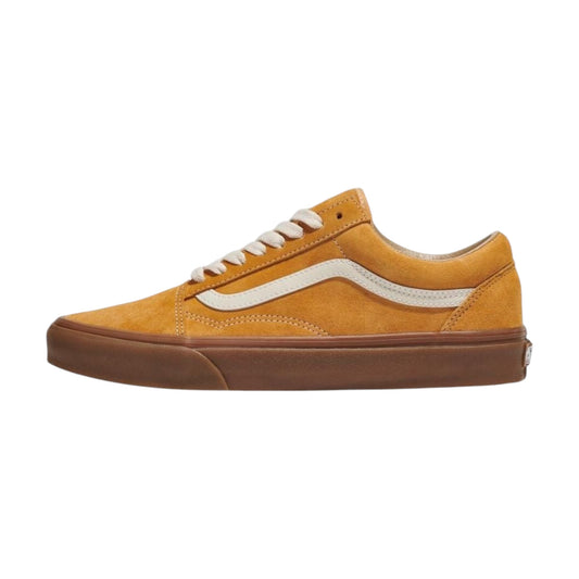 Mens Vans Old Skool Pig Suede Shoes Yellow