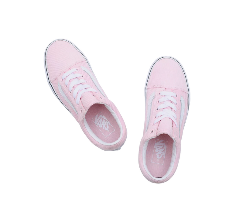 Unisex Vans Old Skool Mini Cord Pink Lace Up Shoes