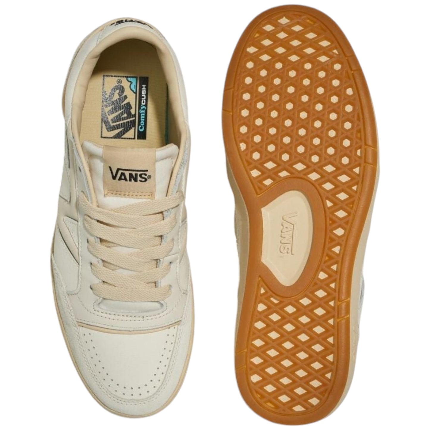 Mens Vans Lowland ComfyCush JMP R Shoes Vintage Marshmallow