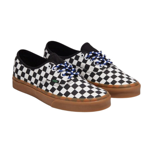 Mens Vans Authentic Checkerboard Shoes Black/White