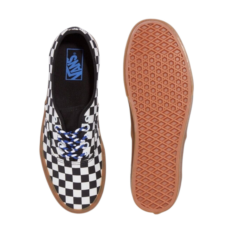 Mens Vans Authentic Checkerboard Shoes Black/White