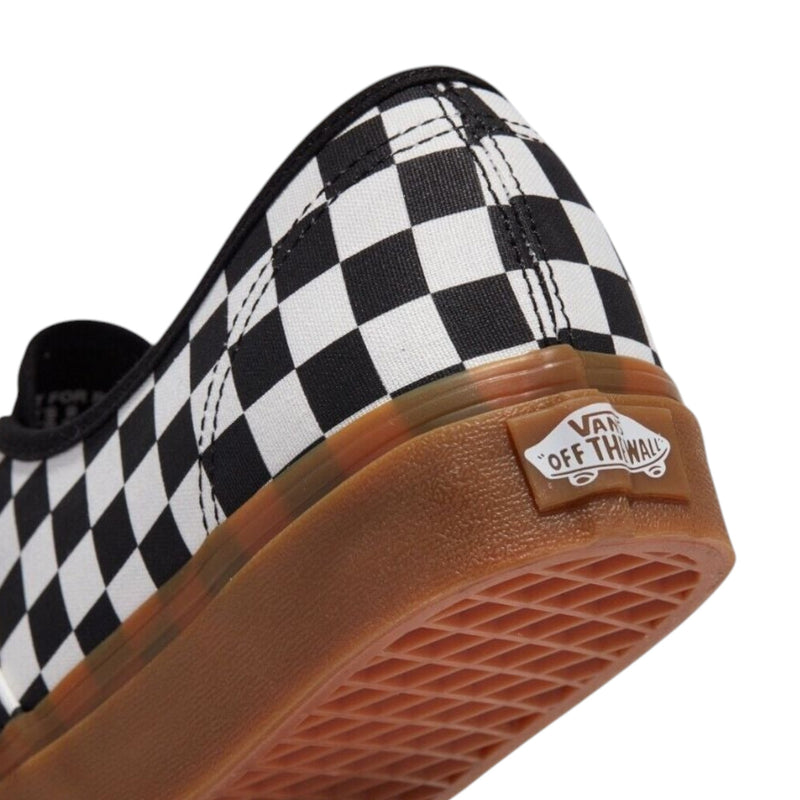 Mens Vans Authentic Checkerboard Shoes Black/White