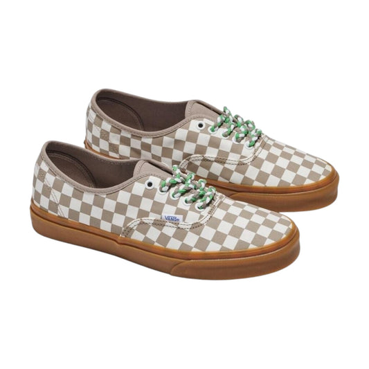 Mens Vans Authentic Checkerboard Shoes Grey