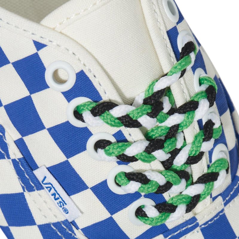 Mens Vans Authentic Checkerboard Blue/ White Lace Up Shoes