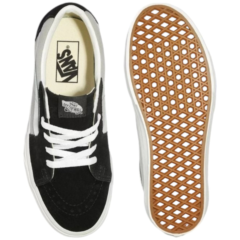 Mens Vans Sk8 Low Black/ Drizzle Lace Up Shoes