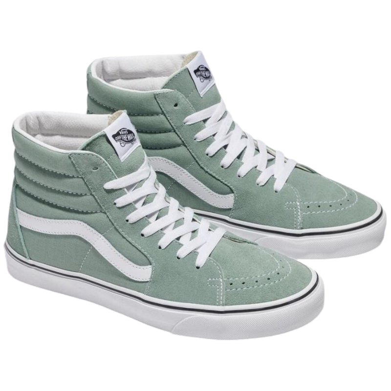 Mens Vans Sk8 Hi Colour Theory Green Lace Up Shoes