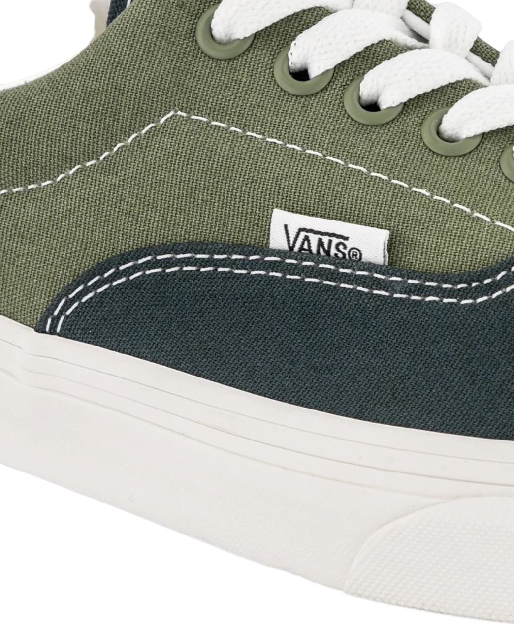 Mens Vans Era Tri-Tone Shoes Green