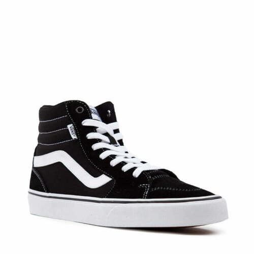 Mens Vans Filmore Hi High Top Shoes Black / White