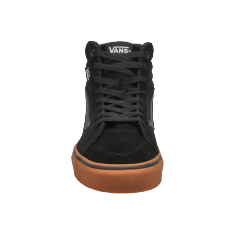 Mens Vans Filmore Hi Black/Gum Hi Top Lace Up Shoes