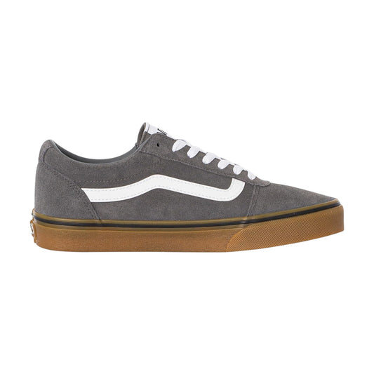 Mens Vans Ward Suede Shoes Pewter/Gum