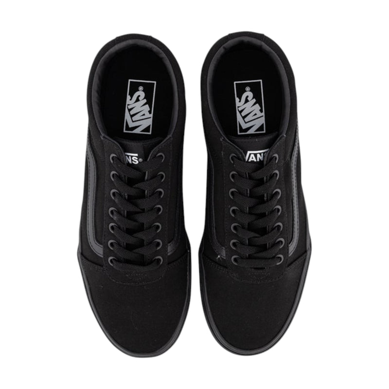 Mens Vans Ward Canvas Low Top Shoes Black