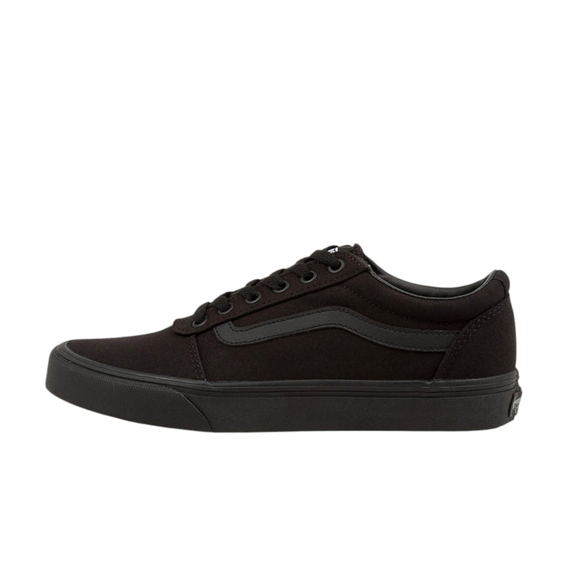 Womens Vans Ward Low Top Canvas Black/ Black Lace Up Shoes