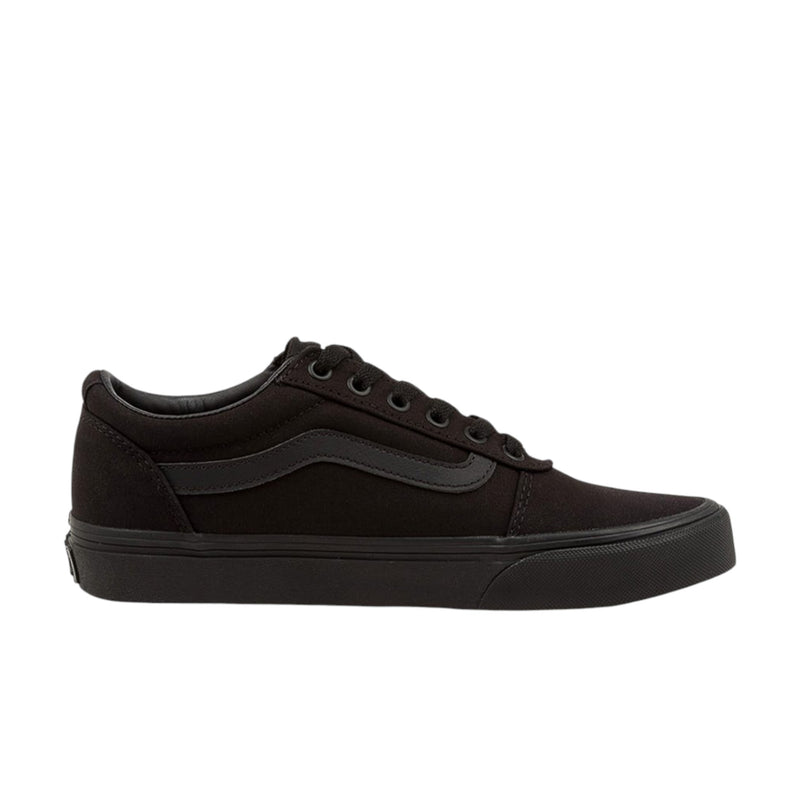 Womens Vans Ward Low Top Canvas Black/ Black Lace Up Shoes