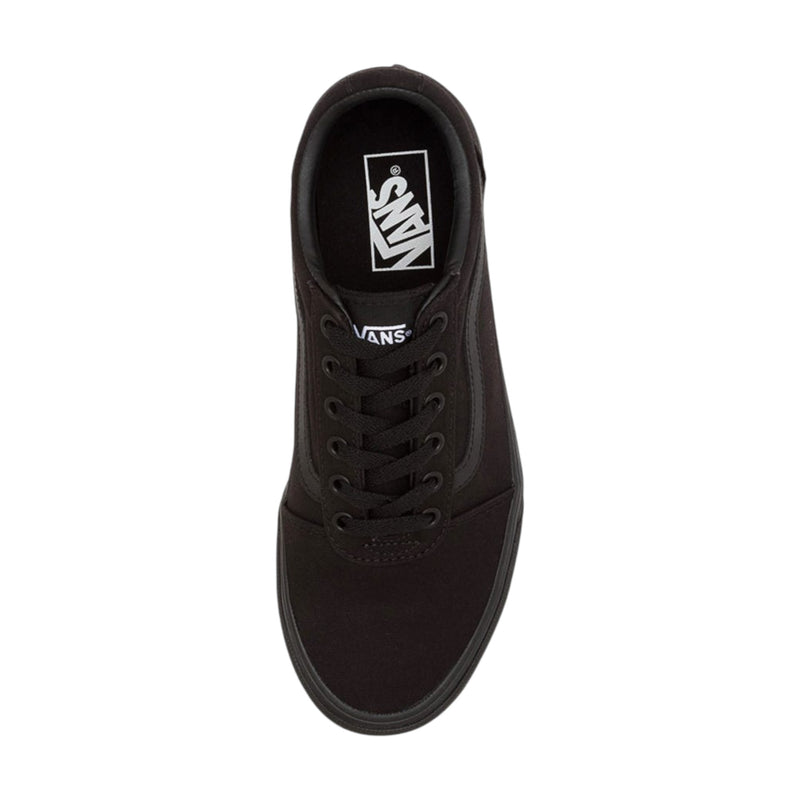 Womens Vans Ward Low Top Canvas Black/ Black Lace Up Shoes