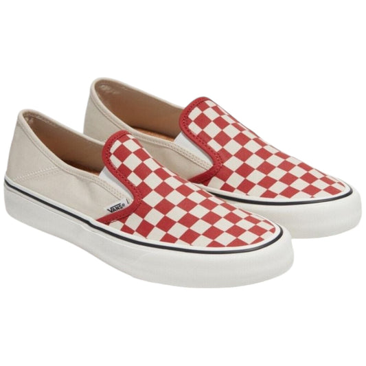 Mens Vans Slip-On VR3 SF Shoes Checkerboard Red