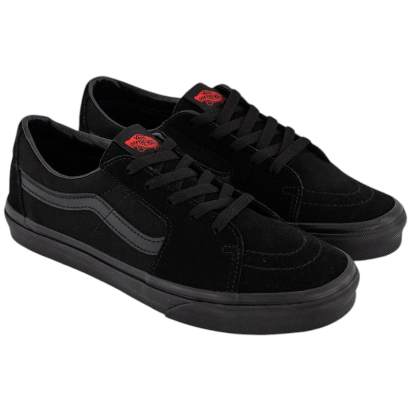 Mens Vans Sk8 Low Black/ Black Lace Up Shoes