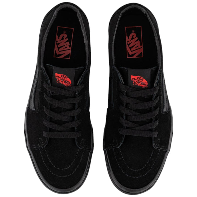 Mens Vans Sk8 Low Black/ Black Lace Up Shoes