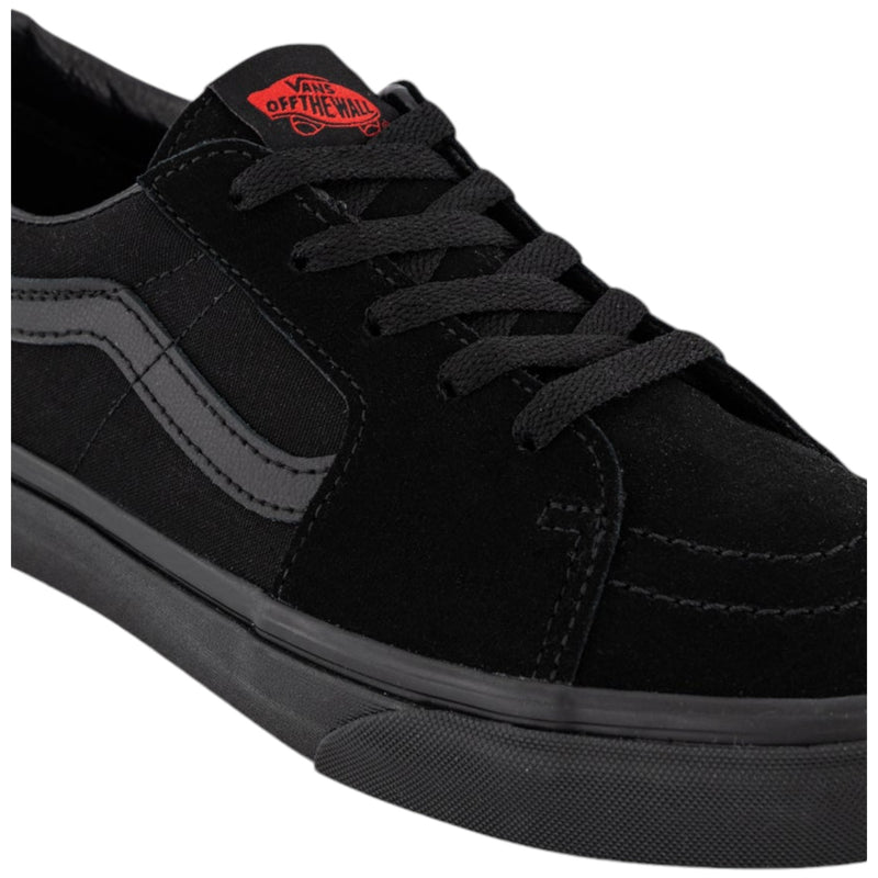 Mens Vans Sk8 Low Black/ Black Lace Up Shoes