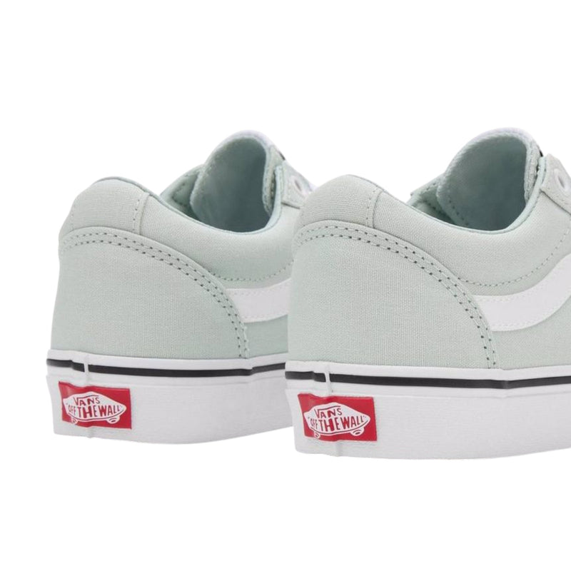 Womens Vans Ward Low Top Canvas Pale Aqua Lace Up Shoes