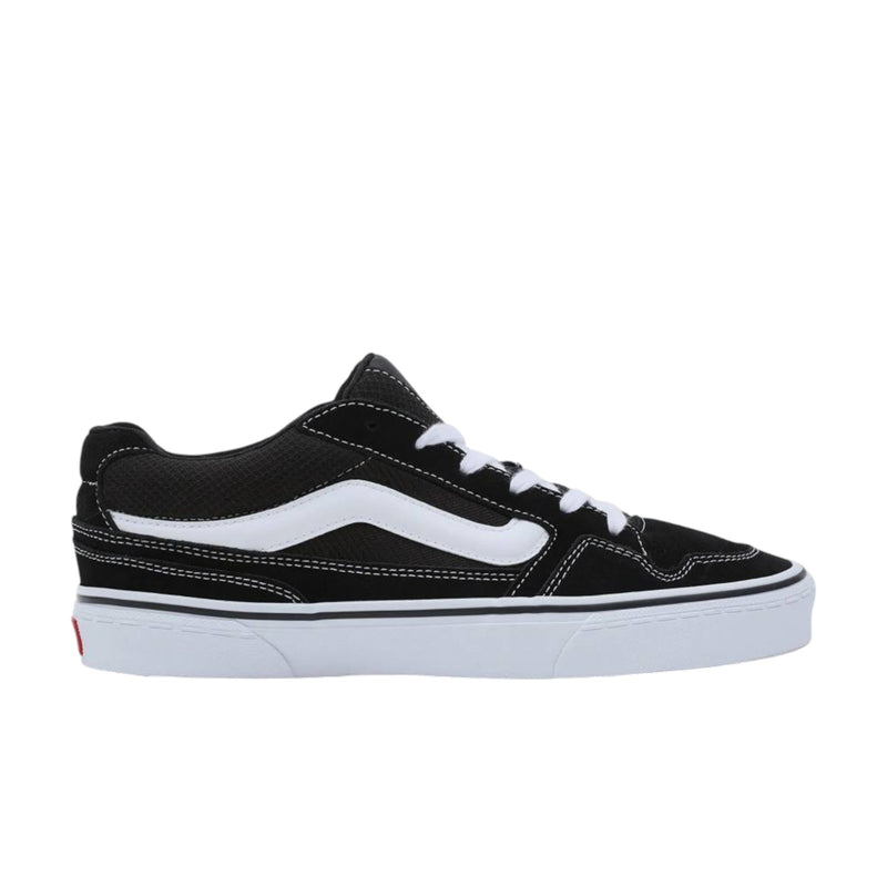 Mens Vans Caldrone Suede Mesh Black/ White Lace Up Shoes