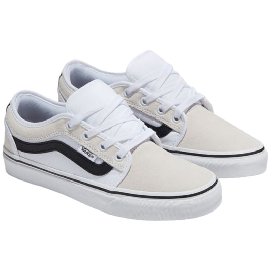 Mens Vans Chukka Low Sidestripe Shoes White/Black/Gum