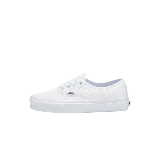 Mens Vans Authentic Premium Leather Shoes White