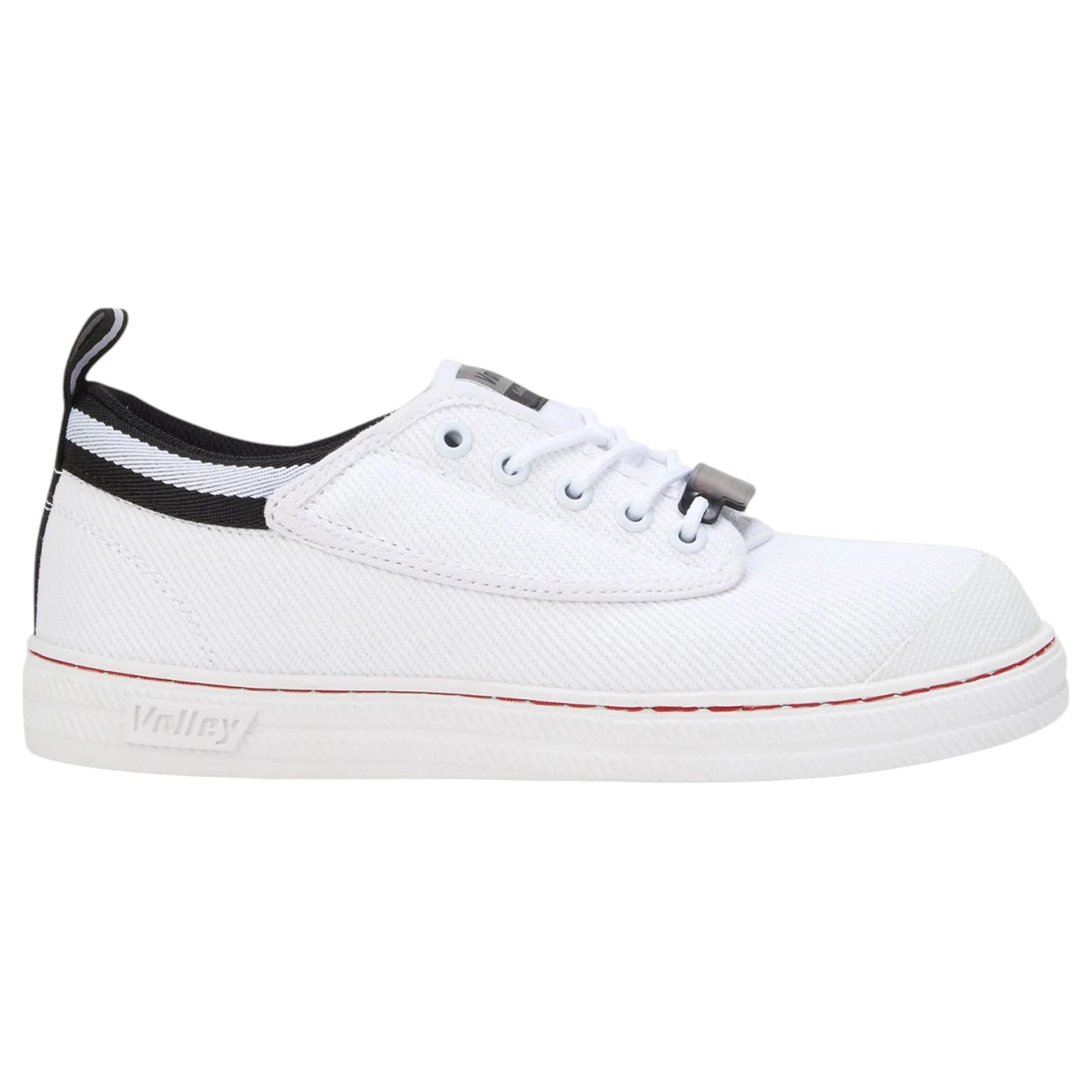 Mens Volley Safety Steel Cap Shoes White/Black