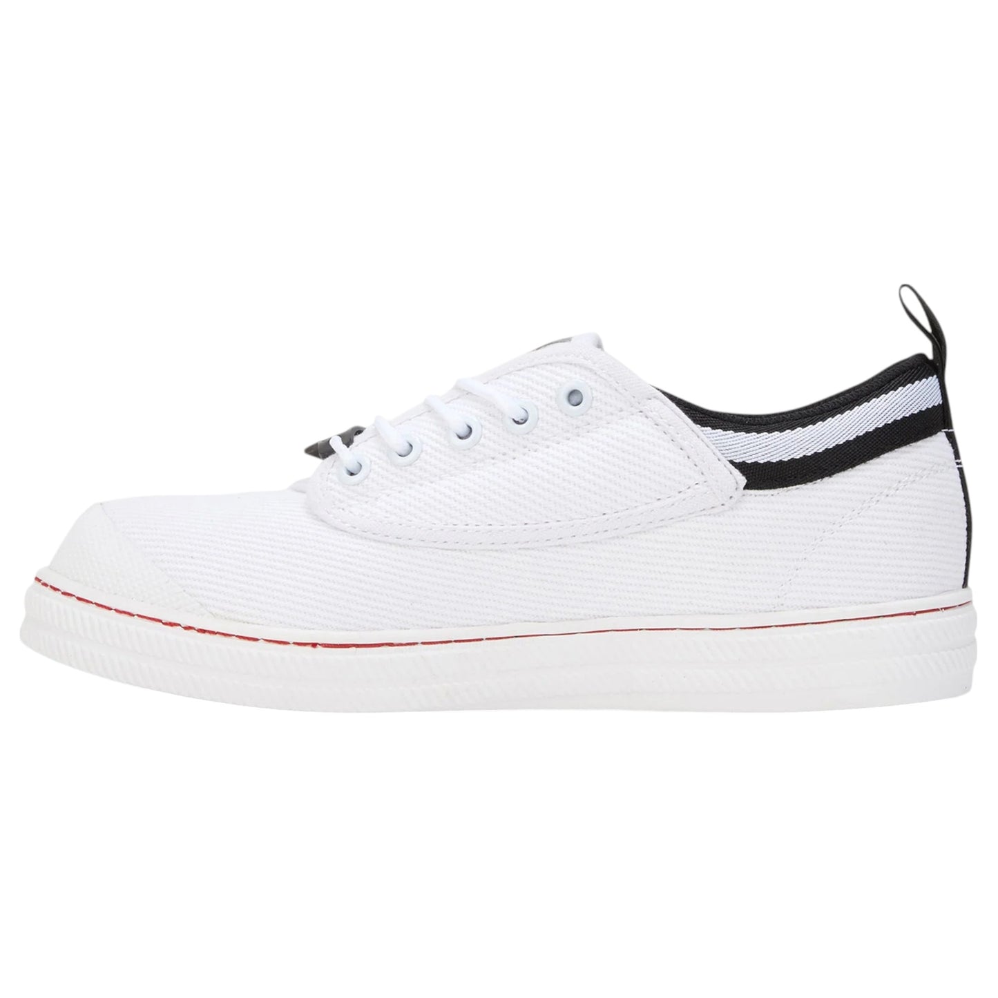 Mens Volley Safety Steel Cap Shoes White/Black
