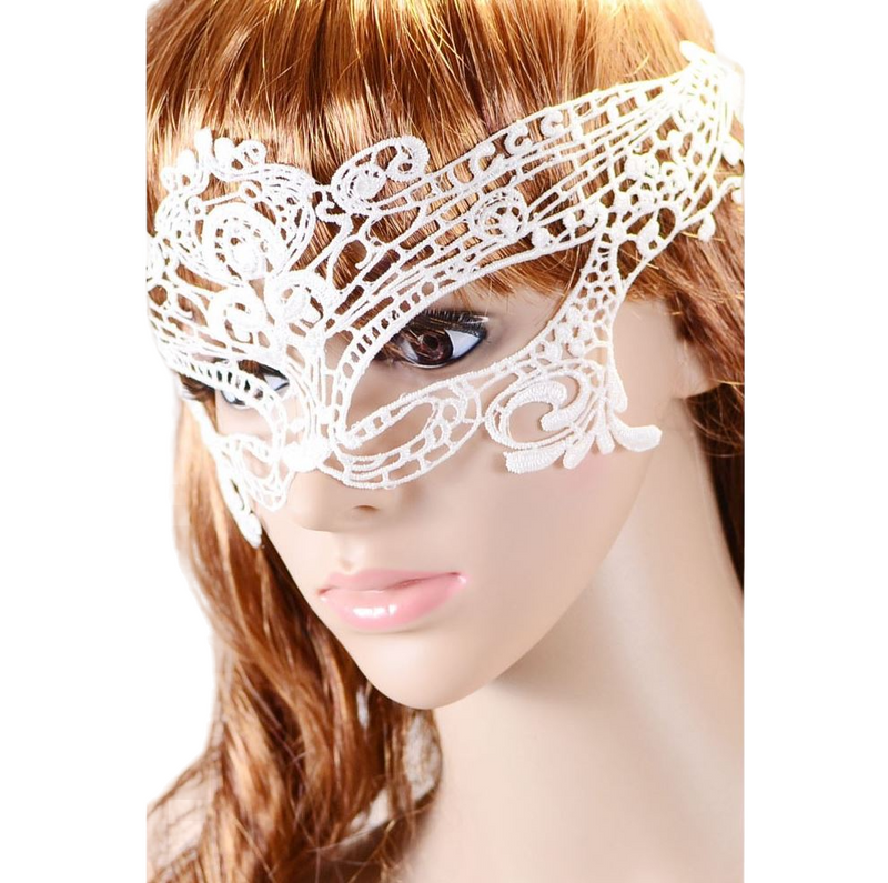 3 x Sexy White Lace Masquerade Eye Mask Fancy Dress Costume Ball Party