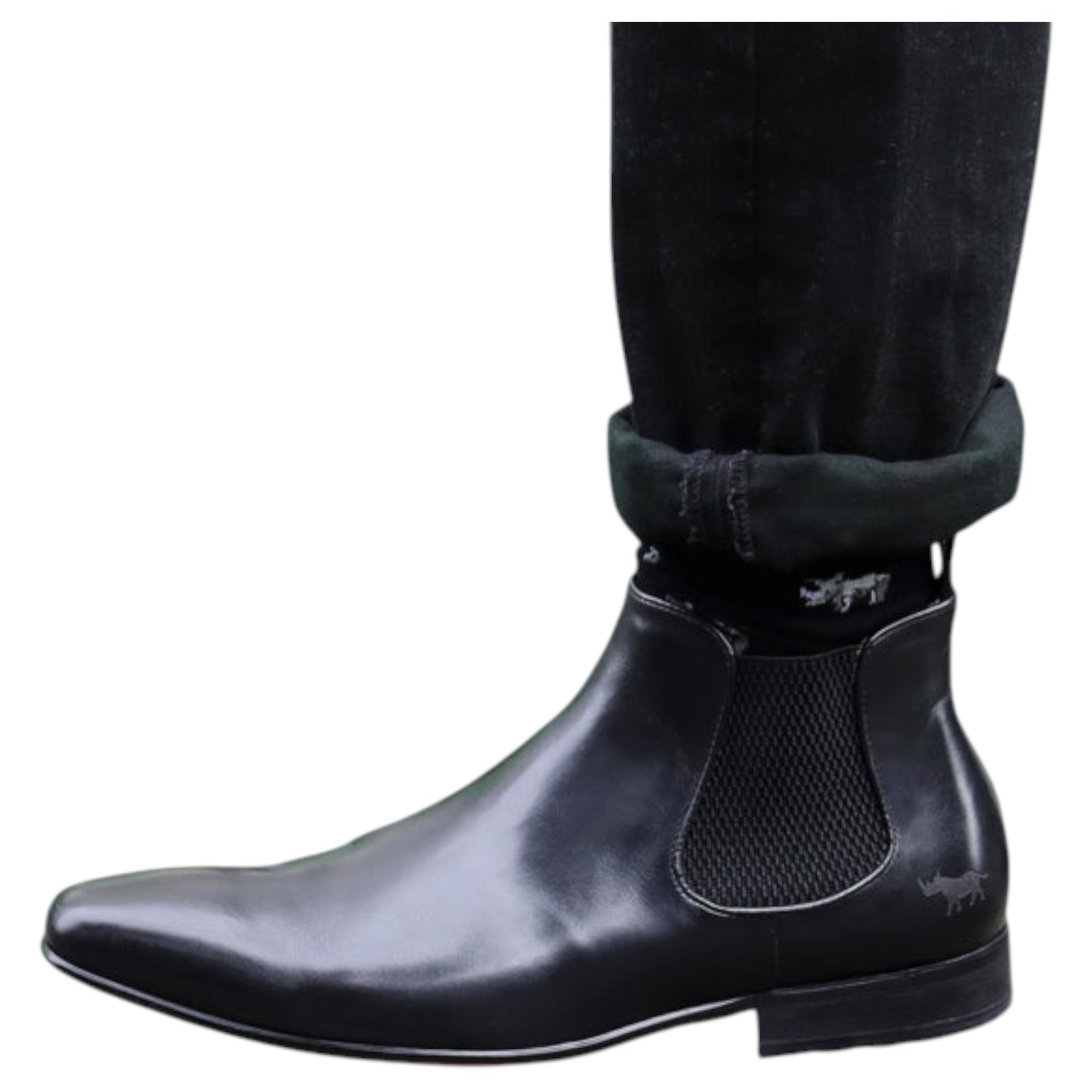 Mens Wild Rhino Ajax Chelsea Boots Black