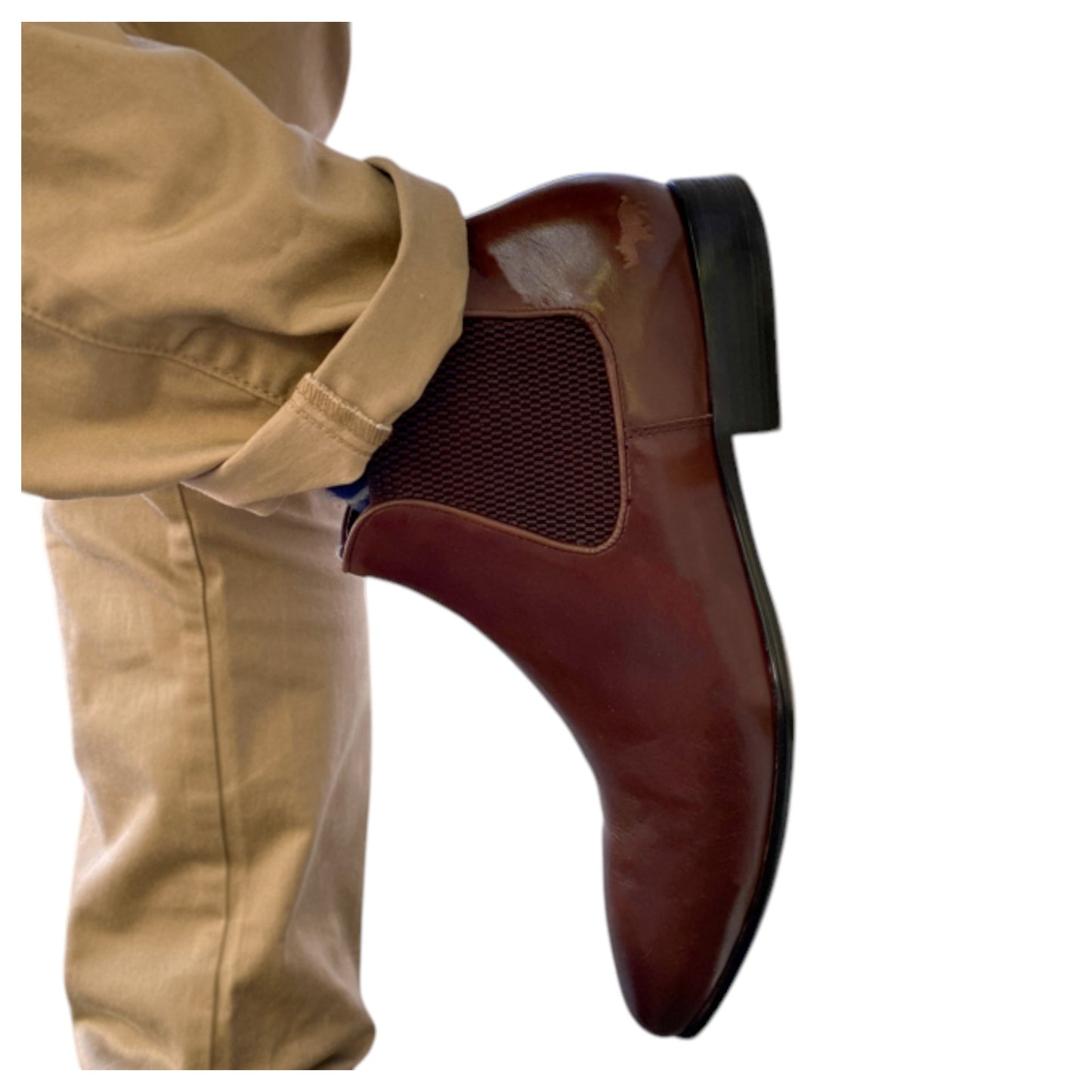 Mens Wild Rhino Ajax Chelsea Boots Dark Brown
