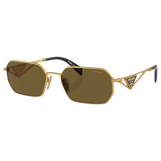 Womens Prada PR A51S Sunglasses Gold