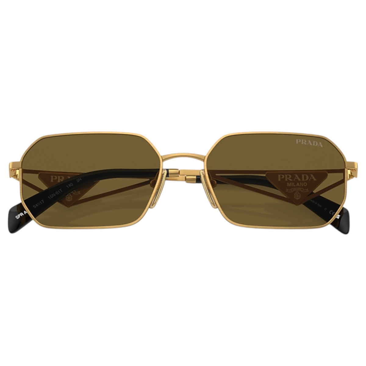 Womens Prada PR A51S Sunglasses Gold