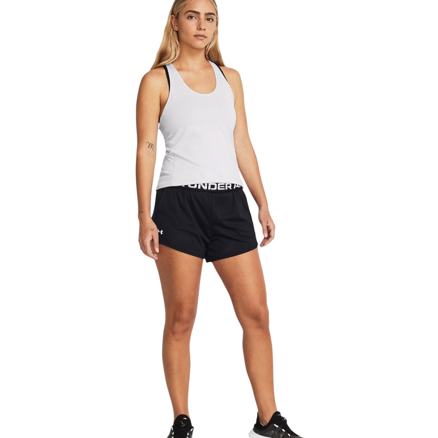 Womens Under Armour Tech Mesh 3 Inch Shorts Black