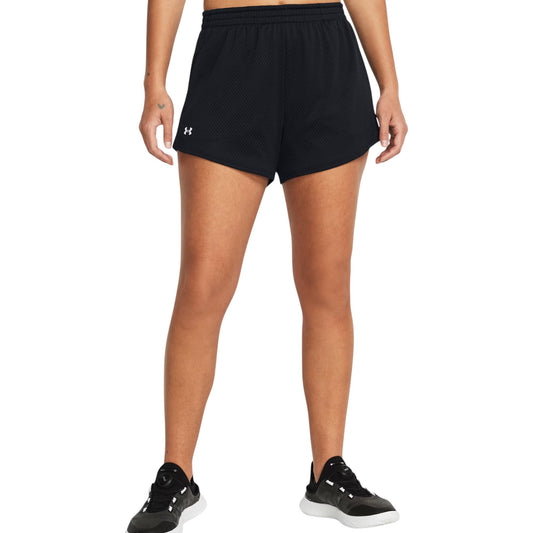 Womens Under Armour Tech Mesh 3 Inch Shorts Black
