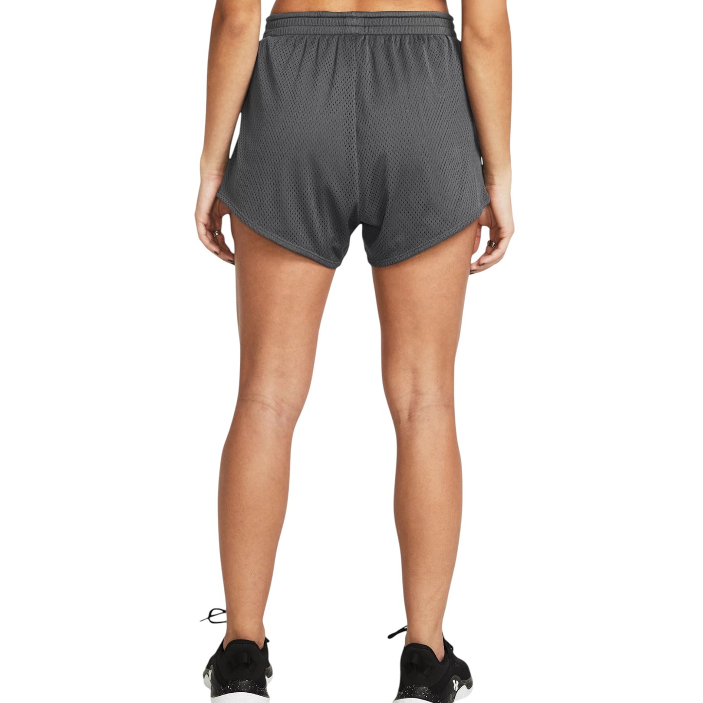Womens Under Armour Tech Mesh 3 Inch Shorts Charcoal