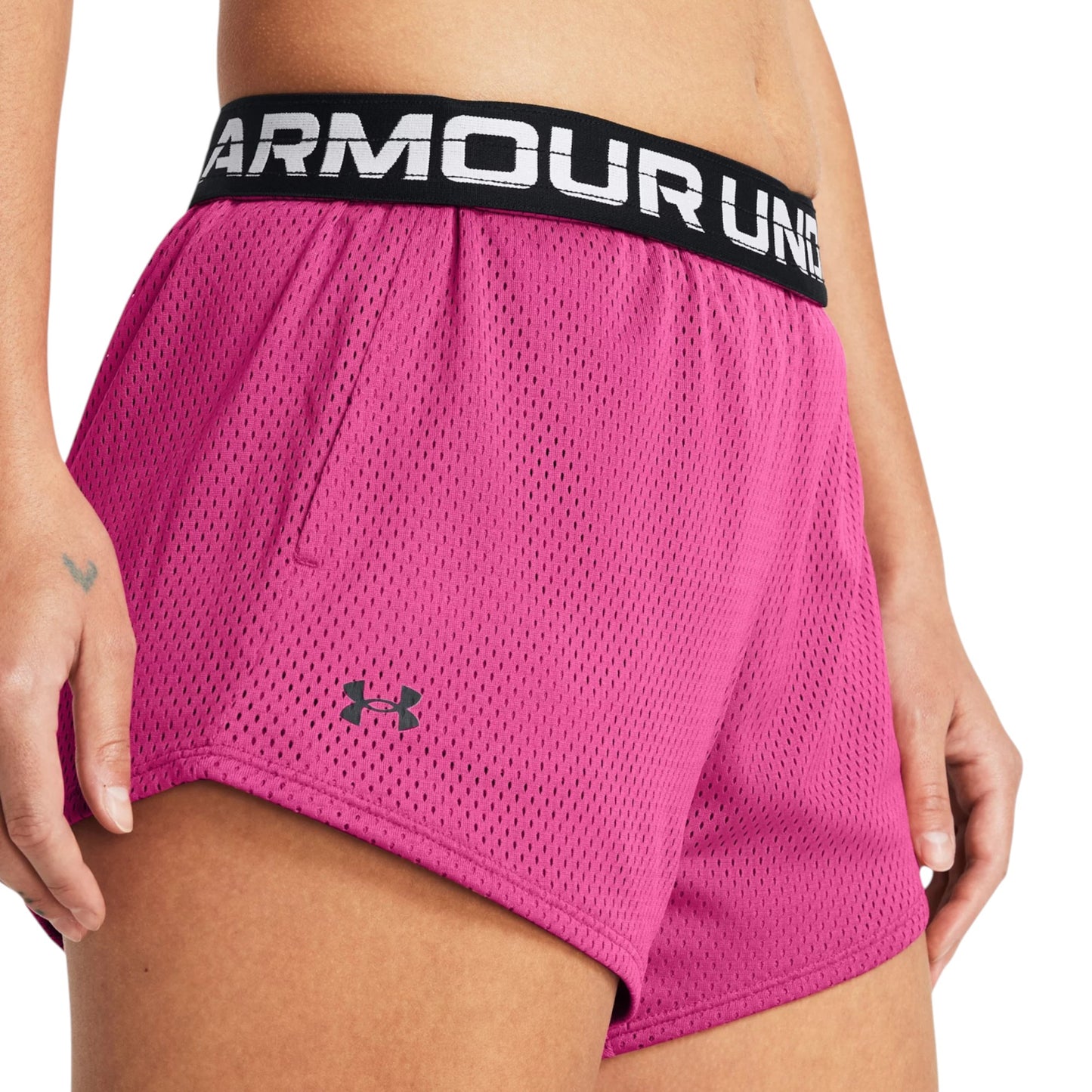 Womens Under Armour Tech Mesh 3 Inch Shorts Pink