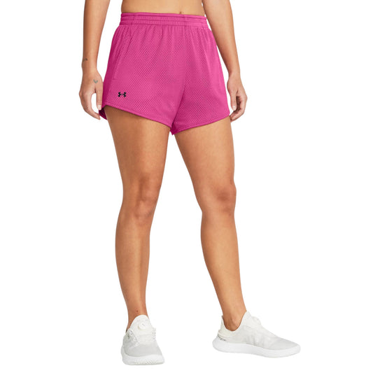 Womens Under Armour Tech Mesh 3 Inch Shorts Pink